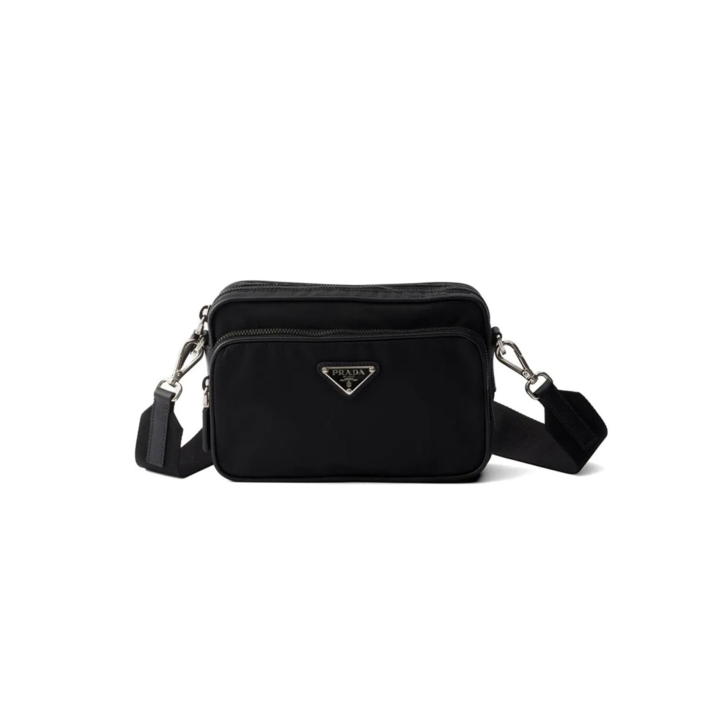PRADA RE-NYLON AND SAFFIANO LEATHER SHOULDER BAG 2VH170 (20*13.5*7cm)